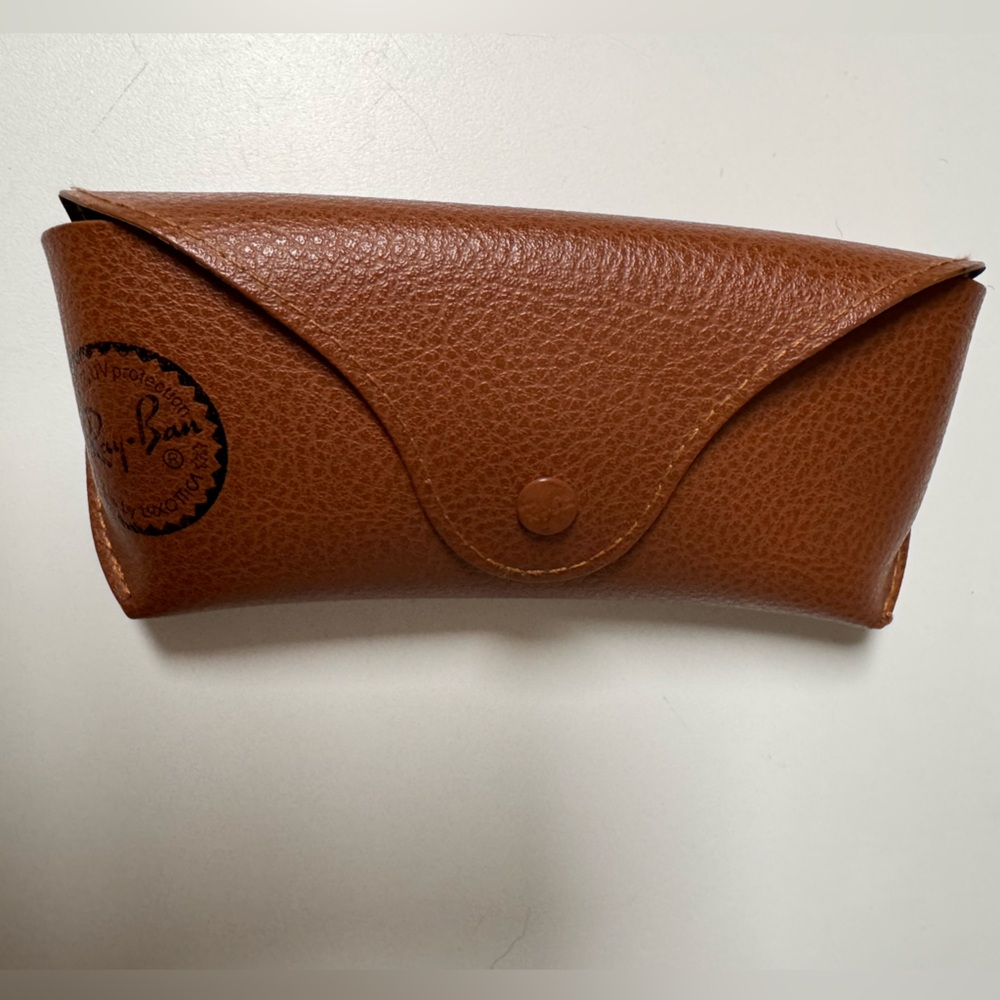 Ray-Ban Brown Leather Sunglasses Case